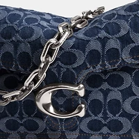 Chain Tabby Shoulder Bag In Signature Denim