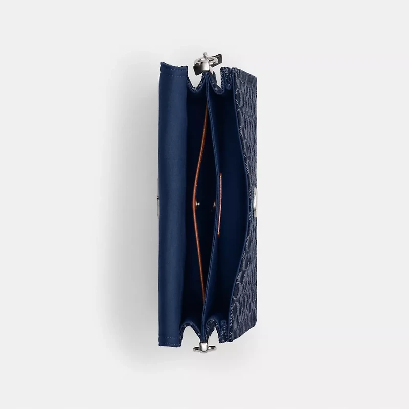 Chain Tabby Shoulder Bag 30 In Signature Denim