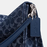 Chain Tabby Shoulder Bag 30 In Signature Denim