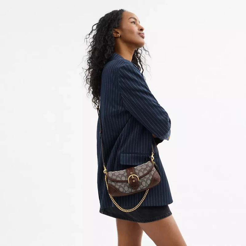 Soho Bag 25 In Signature Jacquard