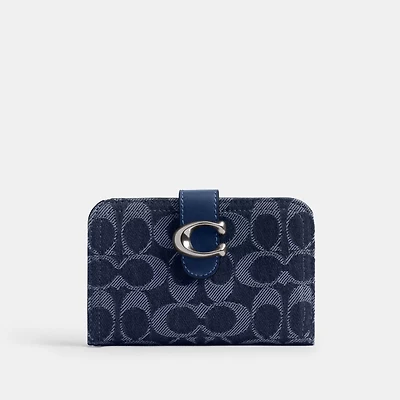 Tabby Wallet In Signature Denim