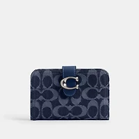 Tabby Wallet In Signature Denim
