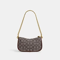 Swinger Bag 20 With Chain In Signature Jacquard