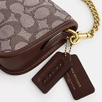 Swinger Bag 20 With Chain In Signature Jacquard