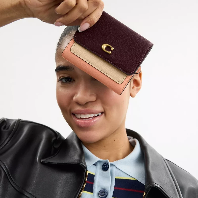 Mila Small Flap Wallet Colorblock