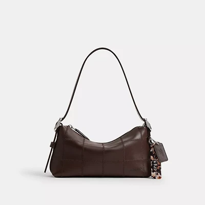 Alter/Ego Small Slouchy Shoulder Bag Checkerboard Upcrafted Leather