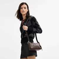 Alter/Ego Small Slouchy Shoulder Bag Checkerboard Upcrafted Leather