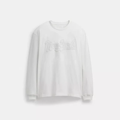 New York Long Sleeve T Shirt Organic Cotton
