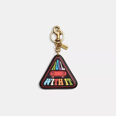 Restored Bag Charm In Rainbow Signature Canvas