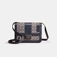Restored Alie Shoulder Bag In Signature Jacquard With Snakeskin Detail