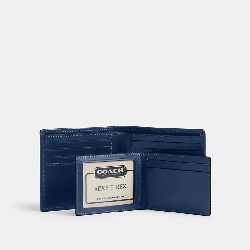 3 In 1 Wallet In Signature Denim