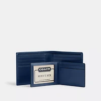 3 In 1 Wallet In Signature Denim