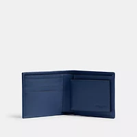 3 In 1 Wallet In Signature Denim