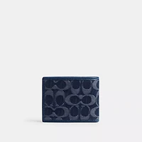 Slim Billfold Wallet In Signature Denim