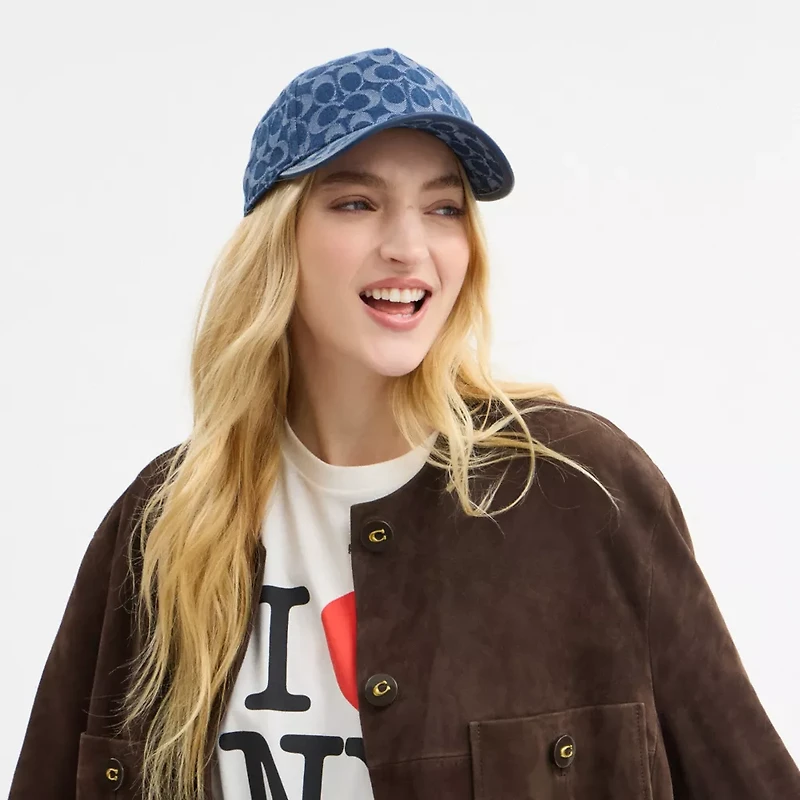 Signature Denim Baseball Hat