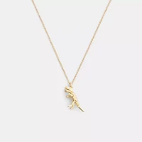 Skeletal Rexy Pendant Necklace