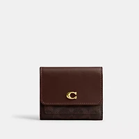Mila Small Flap Wallet In Signature Canvas