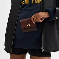 Mila Small Flap Wallet In Signature Canvas
