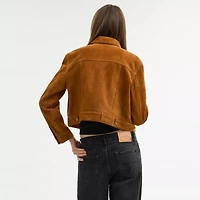 Cropped Suede Jacket