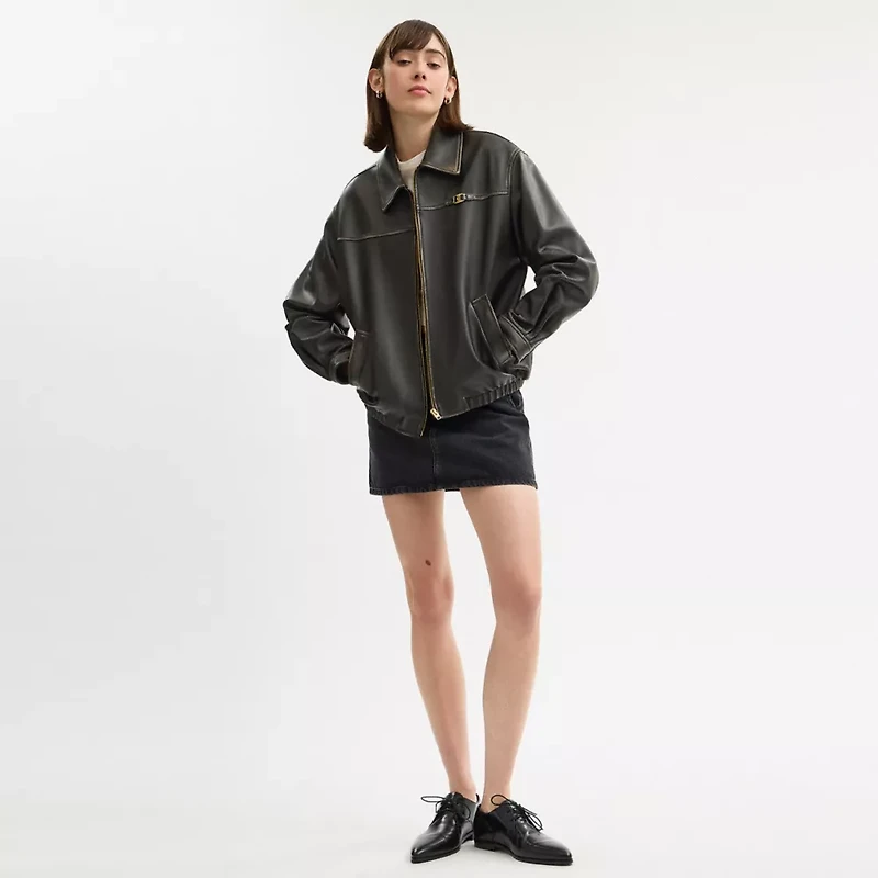 Loveworn Heritage C Oversized Leather Jacket