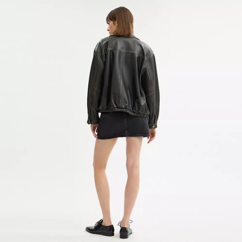 Loveworn Heritage C Oversized Leather Jacket