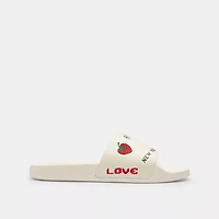 Udele Sport Slide With Sketch Print