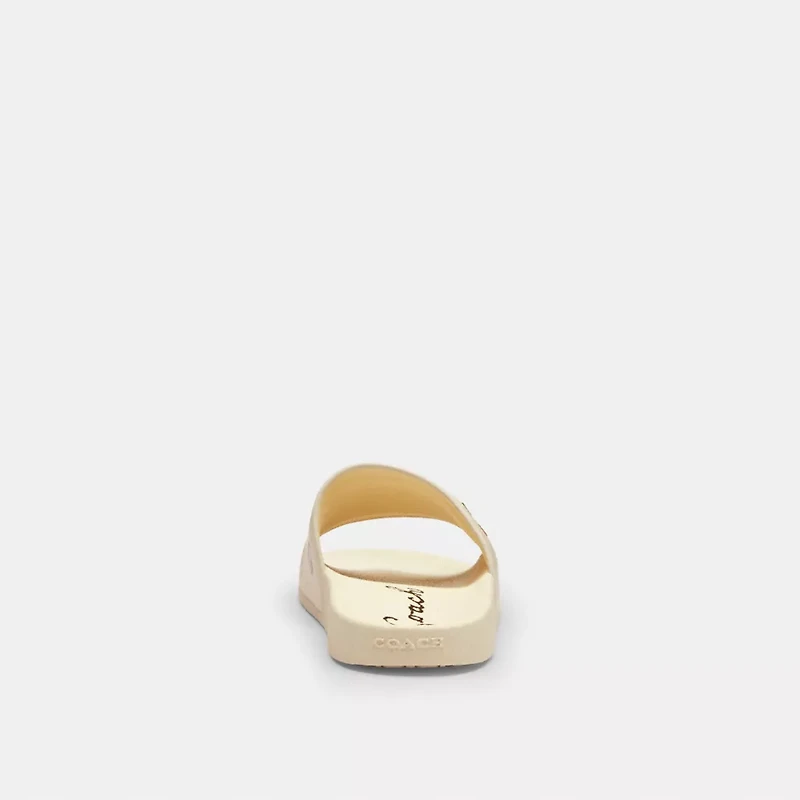Udele Sport Slide With Sketch Print