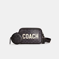 Restored Charter Crossbody In Signature Canvas With Coach Graphic