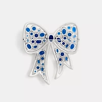 Crystal Bow Brooch