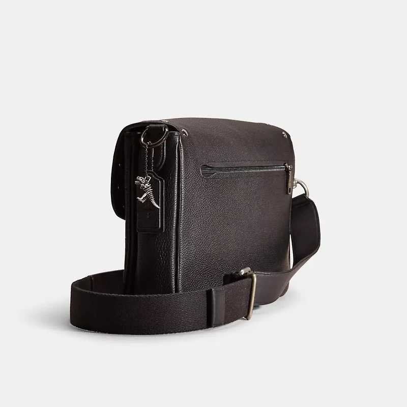 Upcrafted Soft Tabby Messenger In Signature Leather