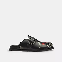 Buckle Clog With Sketch Print