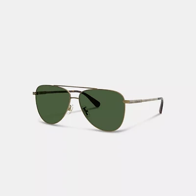 C Hardware Metal Pilot Sunglasses