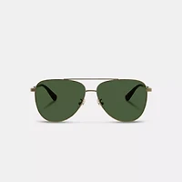 C Hardware Metal Pilot Sunglasses