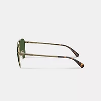 C Hardware Metal Pilot Sunglasses