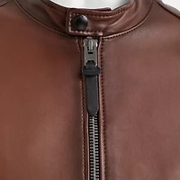 Restored Leather Racer Jacket