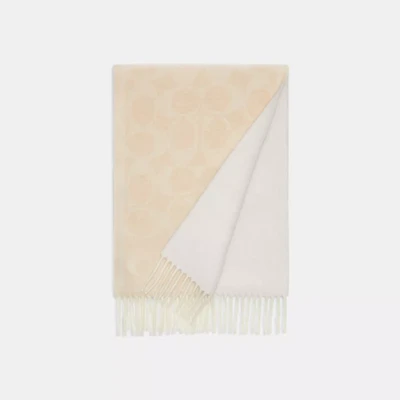 Reversible Signature Cashmere Muffler