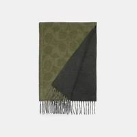Reversible Signature Cashmere Muffler