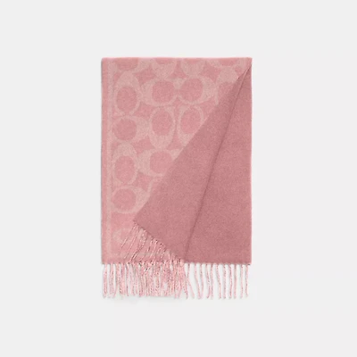 Reversible Signature Cashmere Muffler