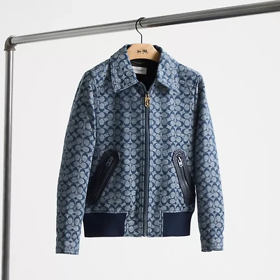 Restored Signature Chambray Blouson Jacket