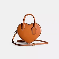 Restored Heart Bag In Regenerative Leather
