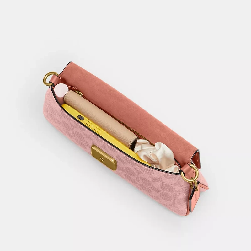 Jet Shoulder Bag Signature Canvas