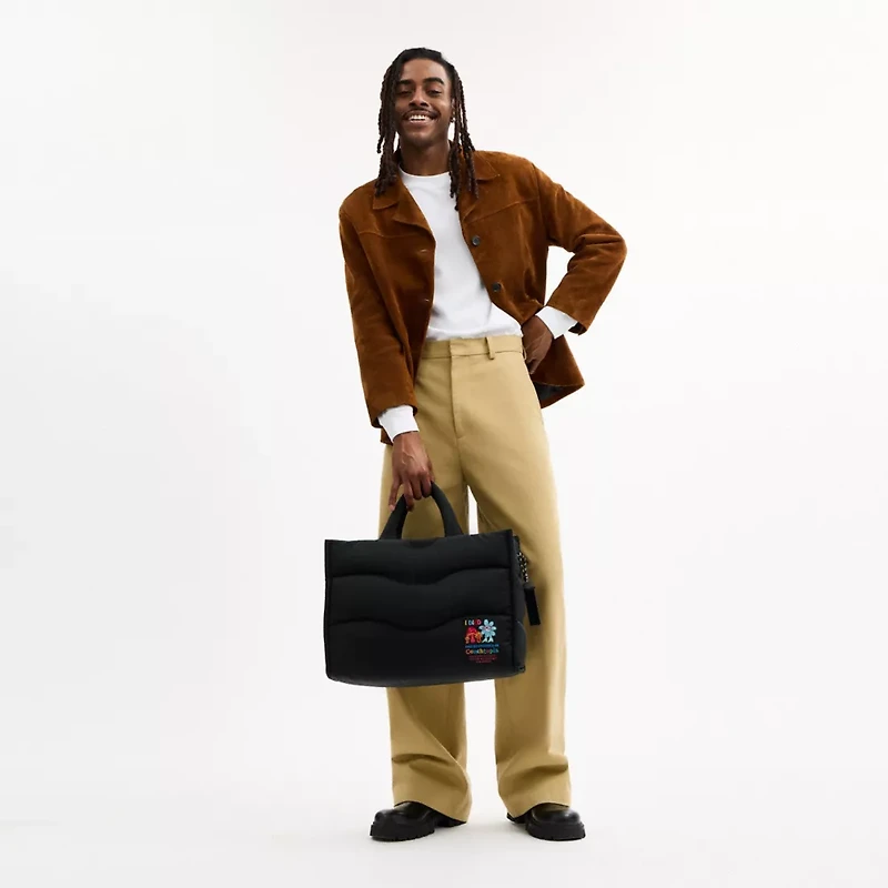 Coachtopia Loop Tote With Wavy Quilting