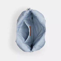Coachtopia Loop Flat Tote In Recycled Polyester With Cloud Quilting