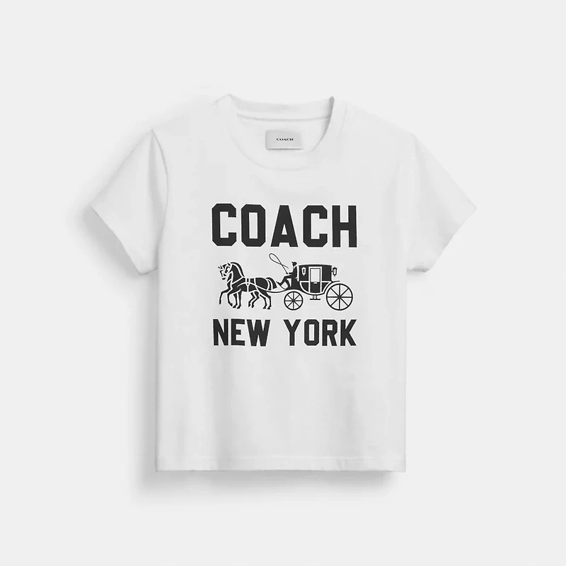 Horse And Carriage T Shirt Organic Cotton