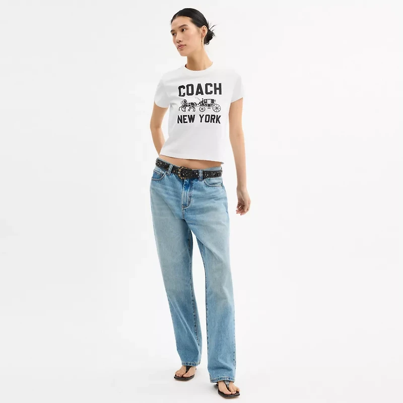 Horse And Carriage T Shirt Organic Cotton
