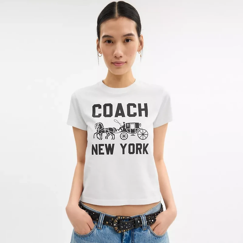 Horse And Carriage T Shirt Organic Cotton