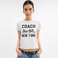 Horse And Carriage T Shirt Organic Cotton