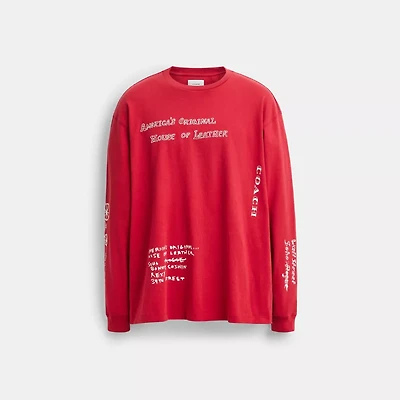 Sketch Horse And Carriage Long Sleeve T Shirt Organic Cotton