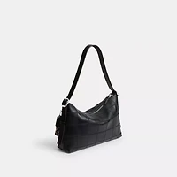 Alter/Ego Slouchy Shoulder Bag In Checkerboard Upcrafted Leather