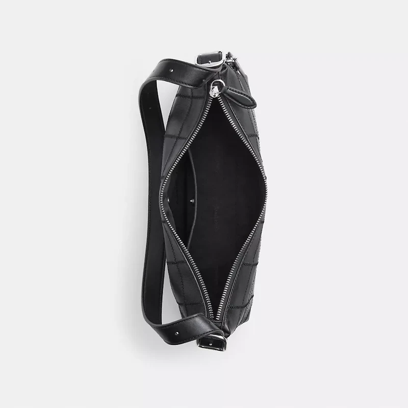 Alter/Ego Slouchy Shoulder Bag In Checkerboard Upcrafted Leather